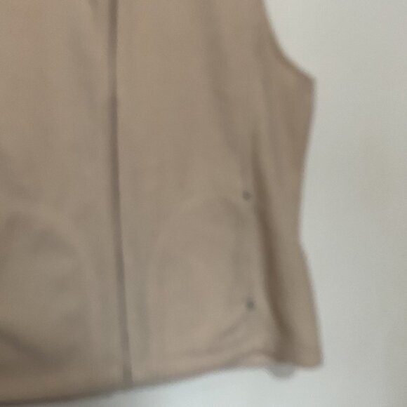 Y2K Northern Reflections Snowflake Embroidered Fleece Vest Cream Size L - Picture 4 of 7